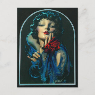 Postal hermosa mujer de los años 20