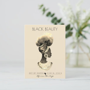 POSTAL HERMOSA MUJER NEGRA