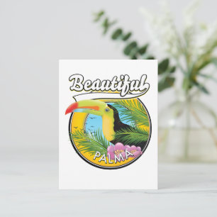 Postal Hermosa Palma, logotipo de tucán 