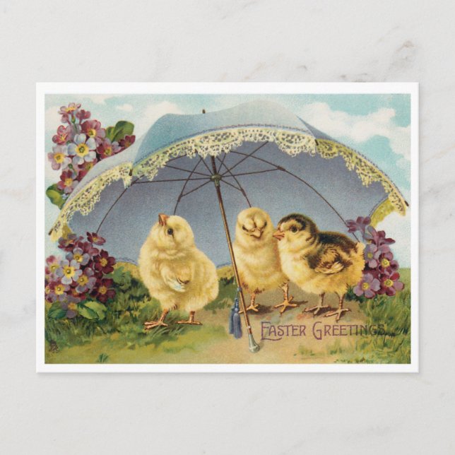Postal Hermosa Pascua Vintage (Anverso)