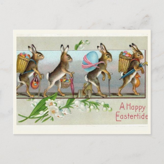 Postal Hermosa Pascua Vintage (Anverso)