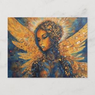 Postal Hermosa pintura de ángel