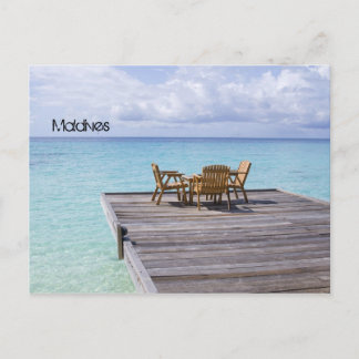 Postal Hermosa playa en maldivas