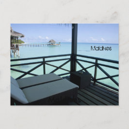 Postal Hermosa playa en maldivas