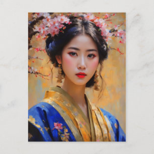 Postal Hermosa princesa coreana