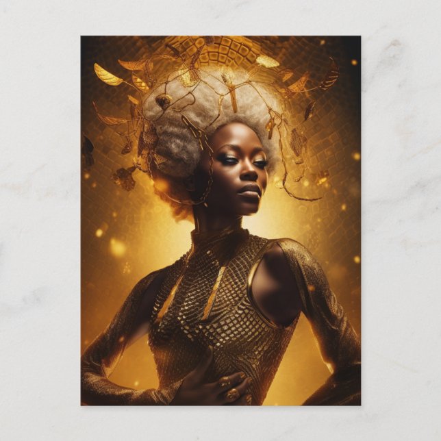 Postal Hermosa Protectora de las abejas (Anverso)