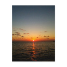 hermosa puesta de sol del océano amarillo naranja 