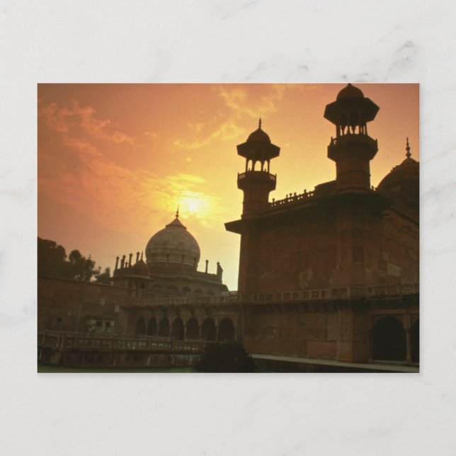 Postal Hermosa puesta de sol: Delhi, India (Anverso)