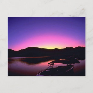 Postal Hermosa puesta de sol: Lago Mead, Nevada