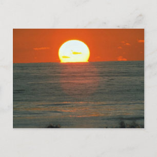 Postal Hermosa puesta de sol: Pacífico Sur, Tahití