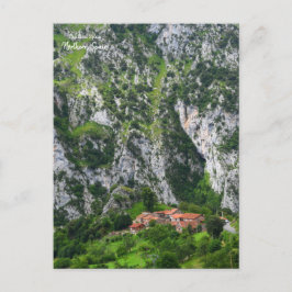 Postal Hermosa región asturiana del norte de España