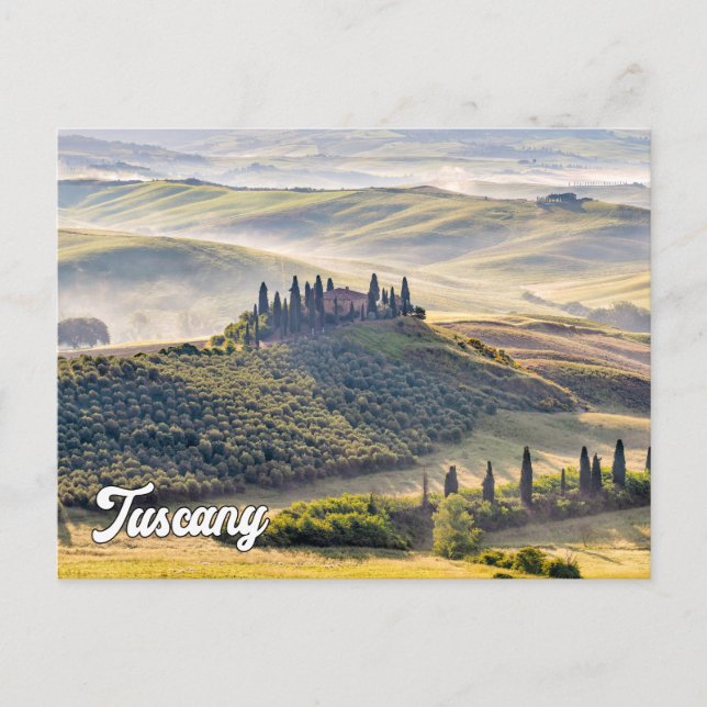 Postal Hermosa Toscana, Italia (Anverso)