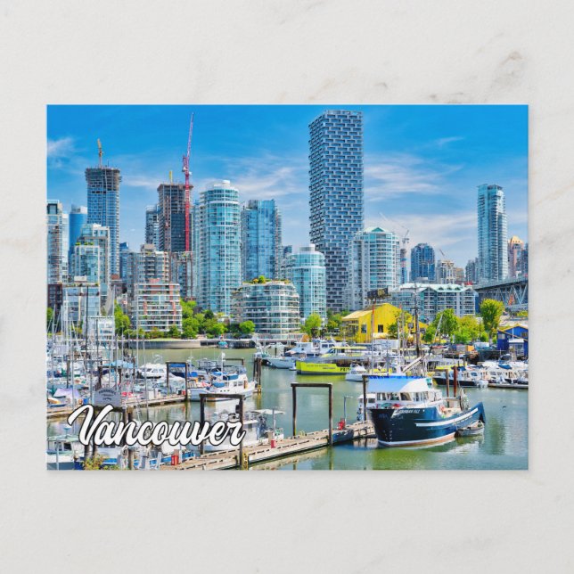 Postal Hermosa Vancouver, Columbia Británica, Canadá (Anverso)