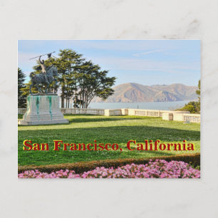 Postal Hermosa vista de la bahía de San Francisco
