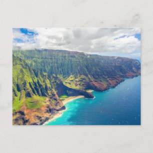 Postal Hermosa vista de la isla sobre el océano