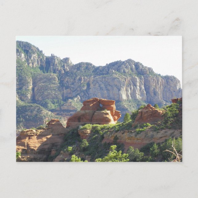 Postal Hermosa vista de Sedona Arizona (Anverso)