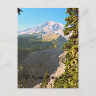Postal Hermosa vista del Parque Nacional de Monte Rainier