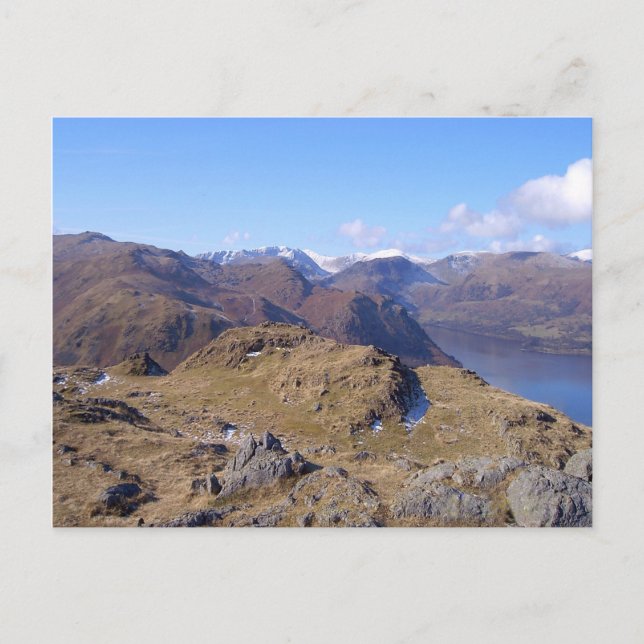 Postal Hermosa vista desde Hallin Fell Cumbria (Anverso)