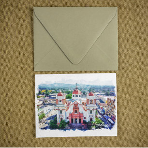 Postal Hermosa vista Panorama de Honduras