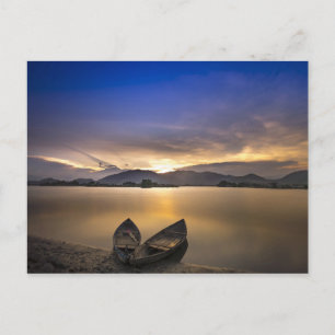 Postal Hermosas botes acuáticos Foto de Sunrise