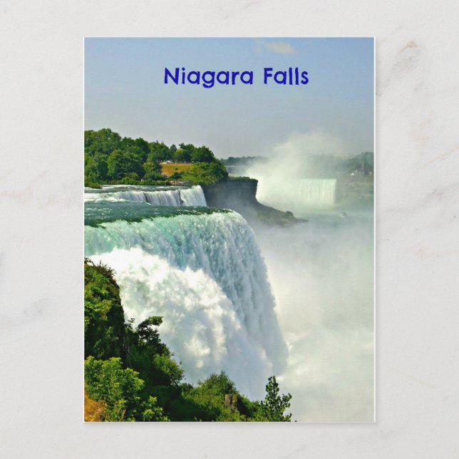 Postal Hermosas Cataratas del Niágara Nueva York (Anverso)