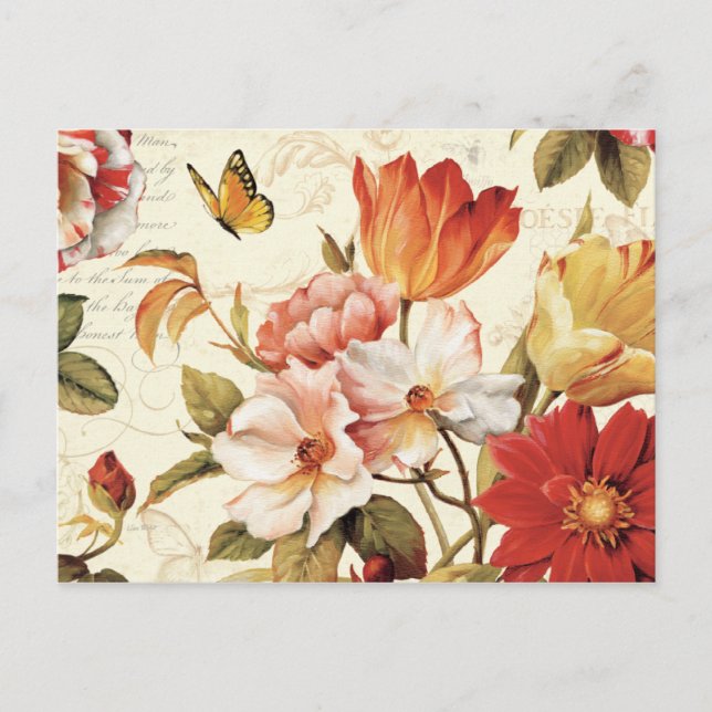 Postal Hermosas flores (Anverso)