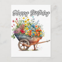 Hermosas Flores Frescas Feliz Cumpleaños