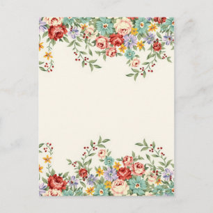 Postal Hermosas y elegantes ramos florales primaverales