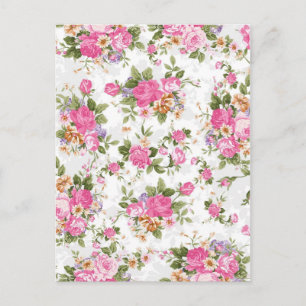 Postal Hermosas y elegantes rosas de época