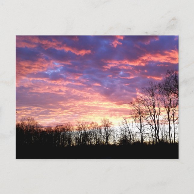 Postal Hermoso amanecer de invierno (Anverso)