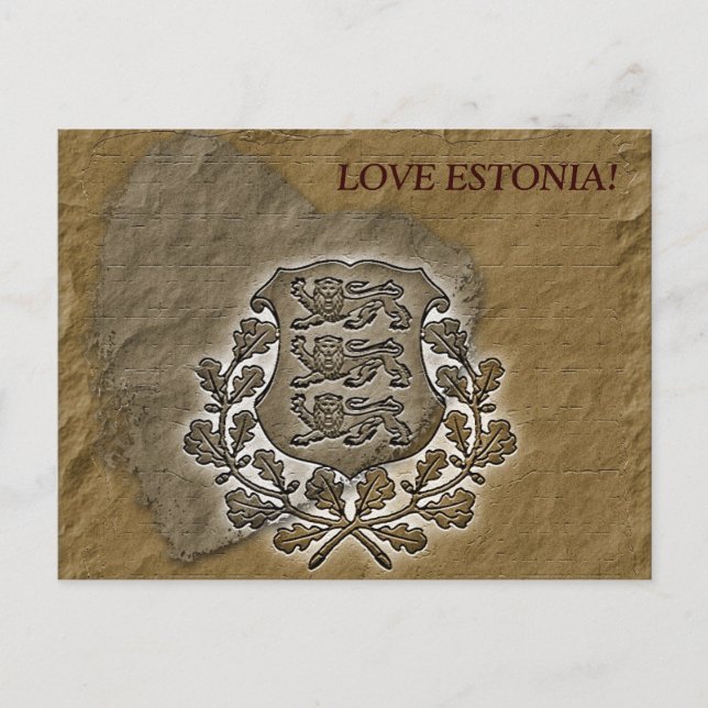 Postal ¡Hermoso Amor Estonia postal! (Anverso)