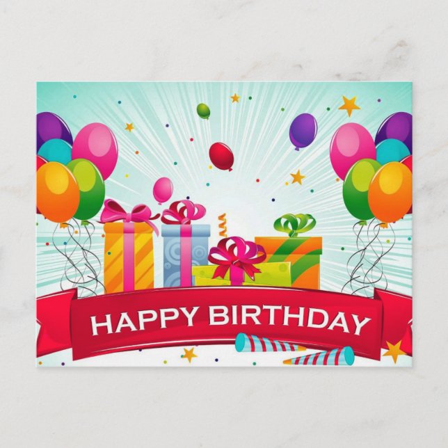 Postal Hermoso amor morado Feliz cumpleaños (Anverso)