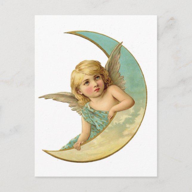 Postal Hermoso Ángel Cherub (Anverso)