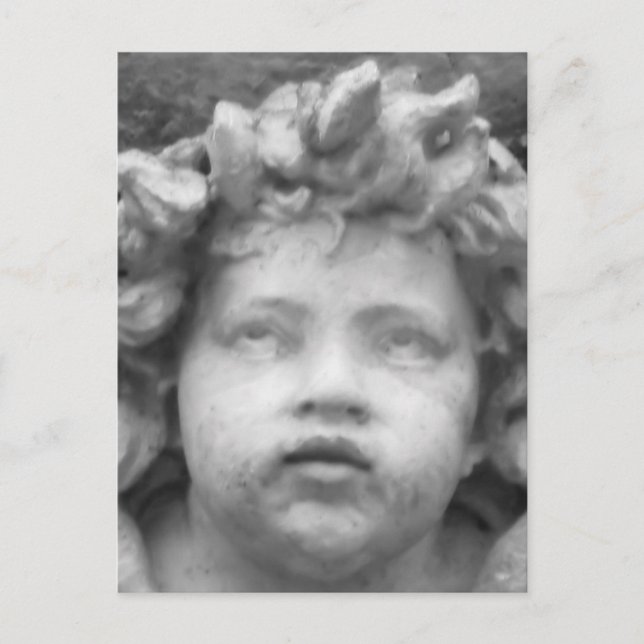 Postal Hermoso ángel infantil renacentista (Anverso)