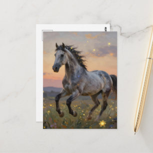 Postal Hermoso año del caballo 