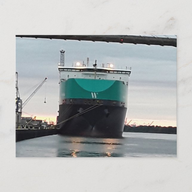 Postal  hermoso barco savannah georgia (Anverso)