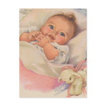 Hermoso bebé sonriente de época