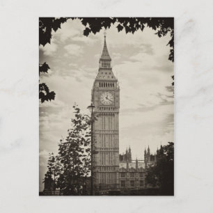 Postal Hermoso Big Ben, Torre del Reloj de Londres