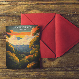 Postal Hermoso bosque nuboso Monteverde Costa Rica