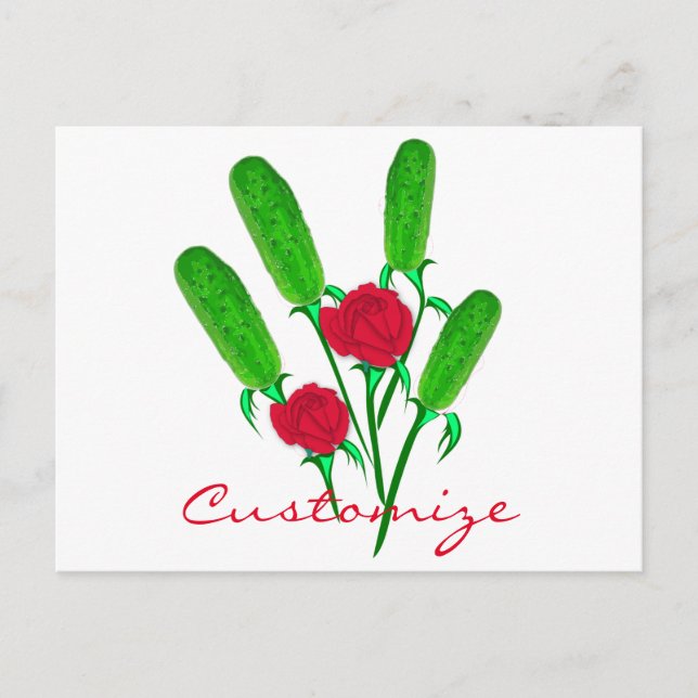 Postal Hermoso Bouquet de Pollo con Rosas Thunder_Cove (Anverso)