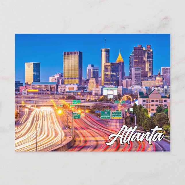 Postal Hermoso centro de Atlanta, Georgia, EE. UU. (Anverso)