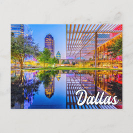 Postal Hermoso centro de Dallas, Texas, Estados Unidos
