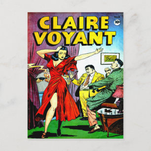 Postal Hermoso Chica y sabios chicos cómicos