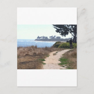 Postal Hermoso cielo despejado en la playa.