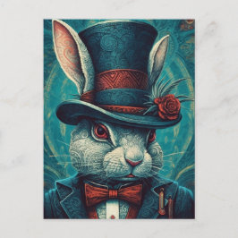 Postal Hermoso Conejo de Fantasía