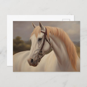 Postal Hermoso cuadro de caballos