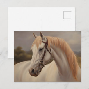 Postal Hermoso cuadro de caballos