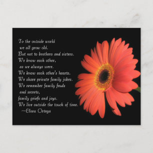 Postal Hermoso cumpleaños de hermanos / hermanas