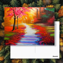 Postal Hermoso Día de Otoño | Ruta de otoño