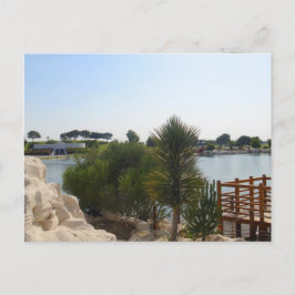 Postal hermoso día en el estanque